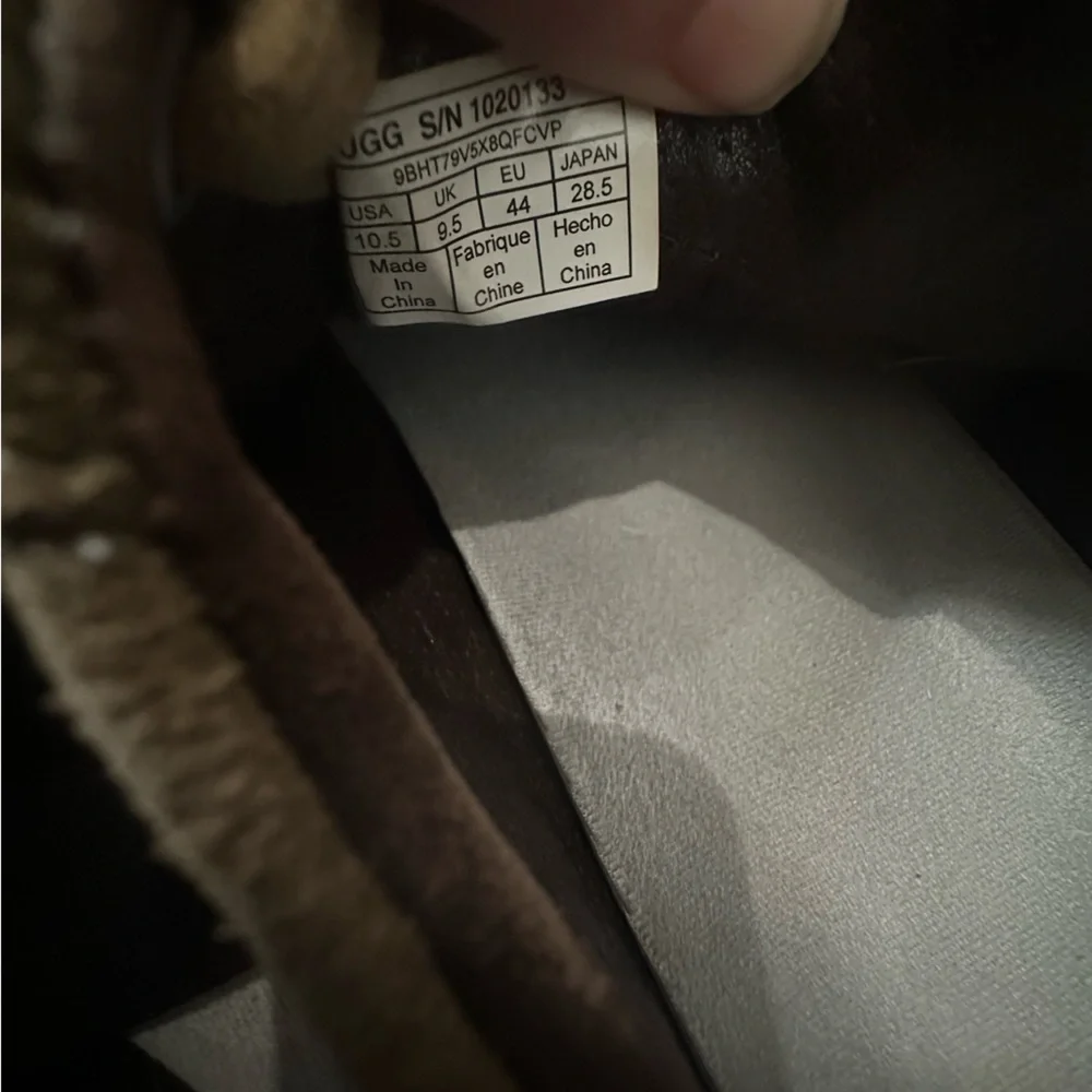 UGG Men's Beige Suede Lace-Up Sneakers - Picture 7 of 7